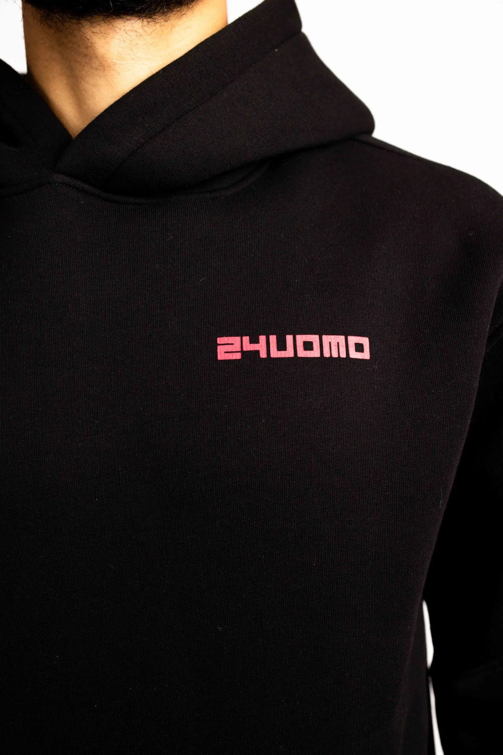 Graphic Logo Hoodie Heren Zwart sold by 24 Uomo product image thumbnail 3