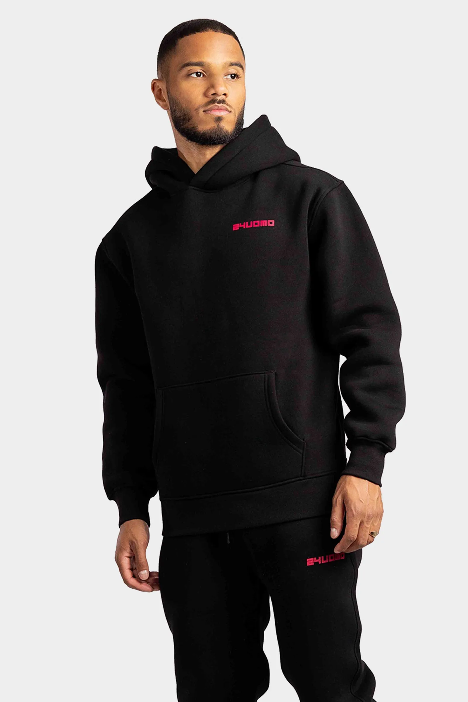 Graphic Logo Hoodie Heren Zwart sold by 24 Uomo product image thumbnail 2