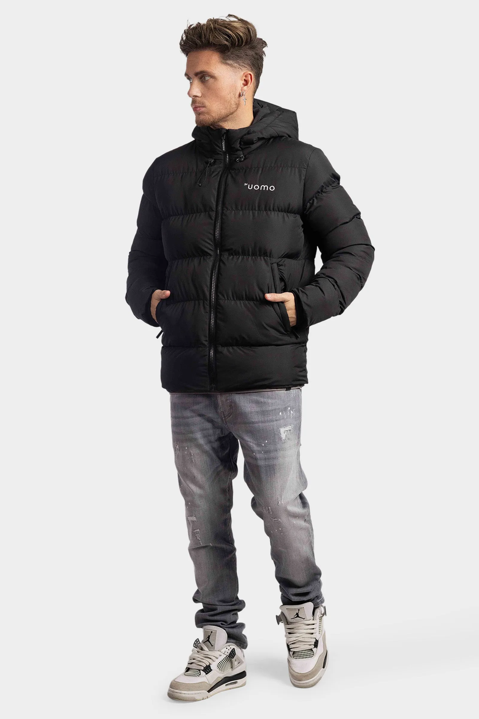 Puffer Jacket Zwart sold by 24 Uomo product image thumbnail 3