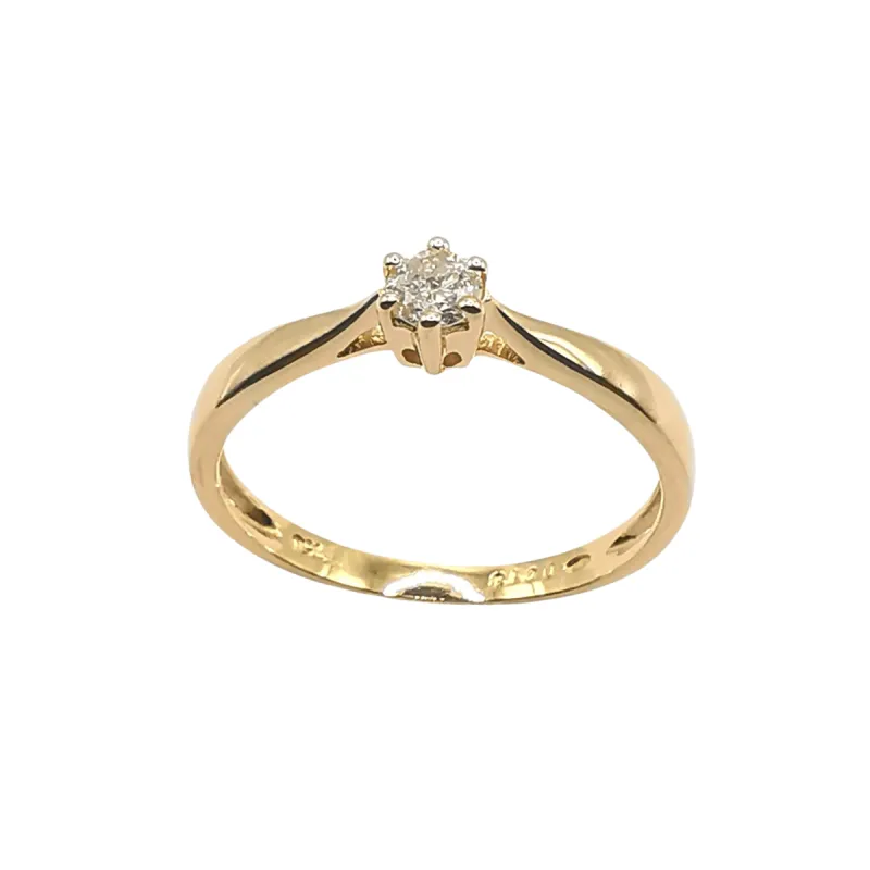 Bague solitaire Or jaune et Diamant sold by 58 Facettes