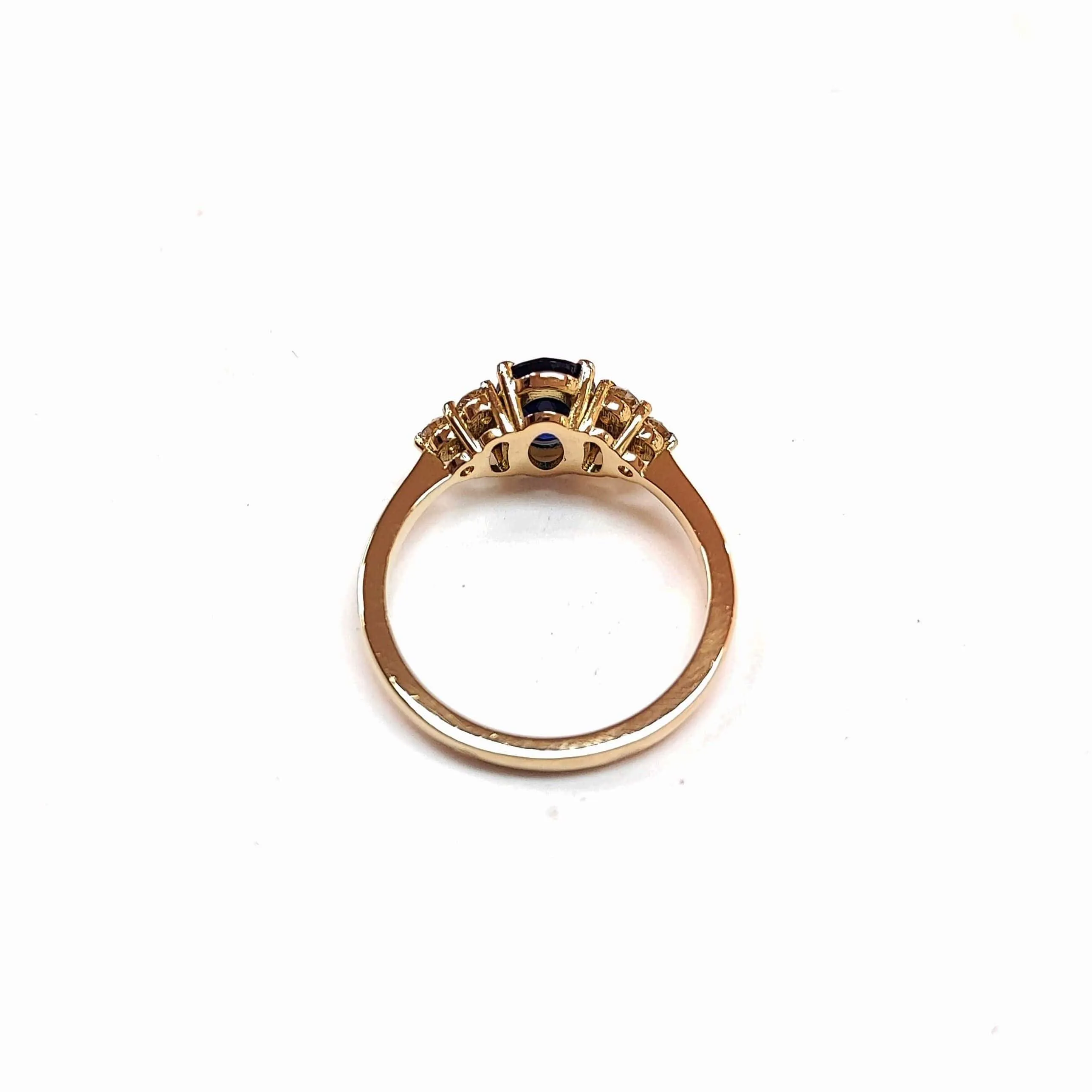 Bague saphir et diamant sold by 58 Facettes product image thumbnail 5