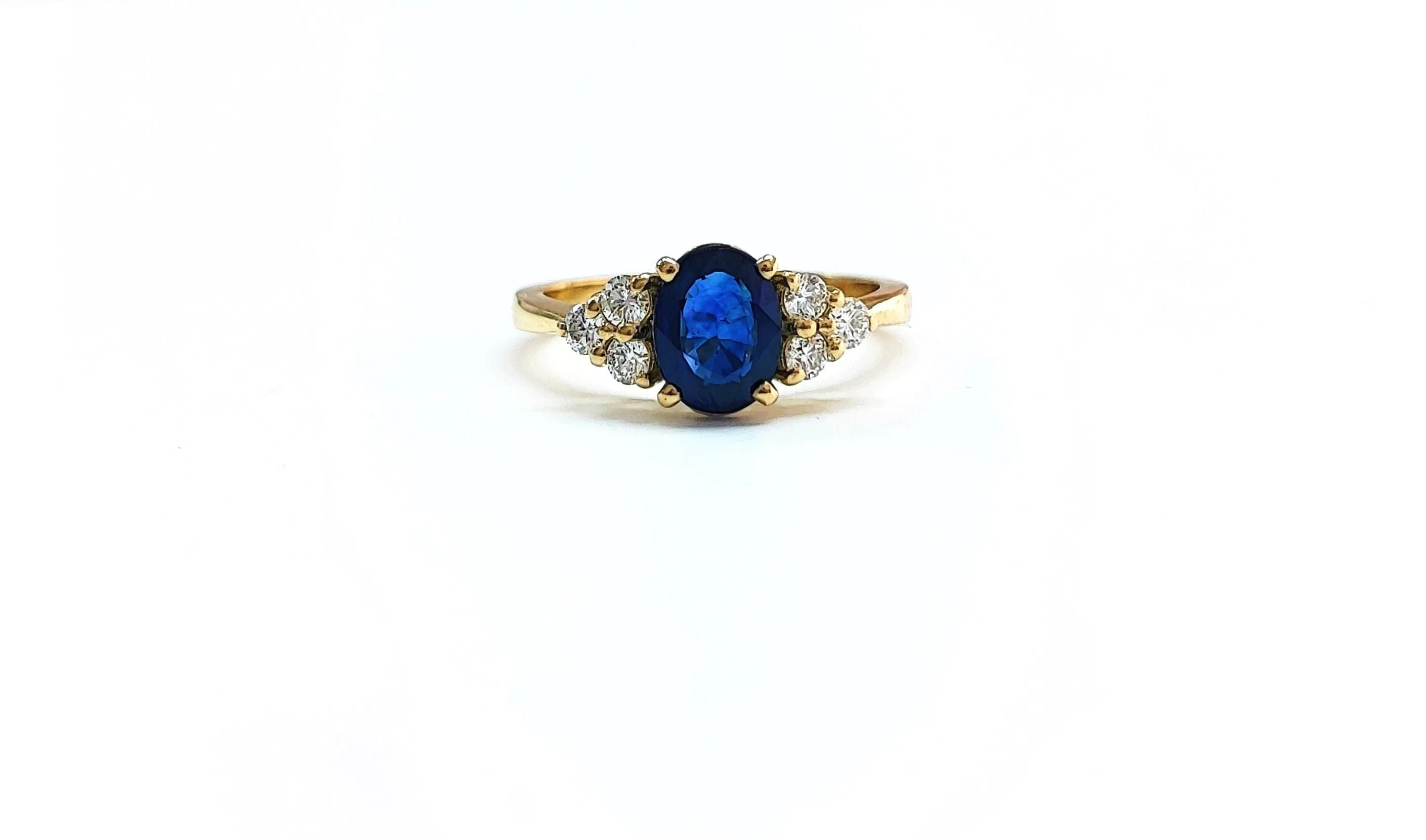 Bague saphir et diamant sold by 58 Facettes product image thumbnail 2