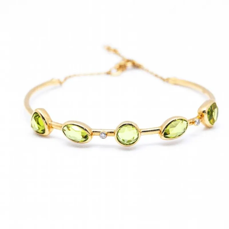 Bracelet Or, Diamants et Péridot sold by 58 Facettes