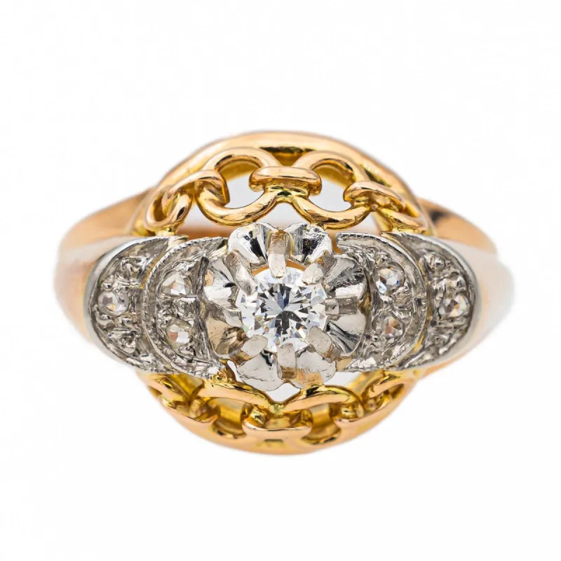 Bague Or rose Diamant sold by 58 Facettes