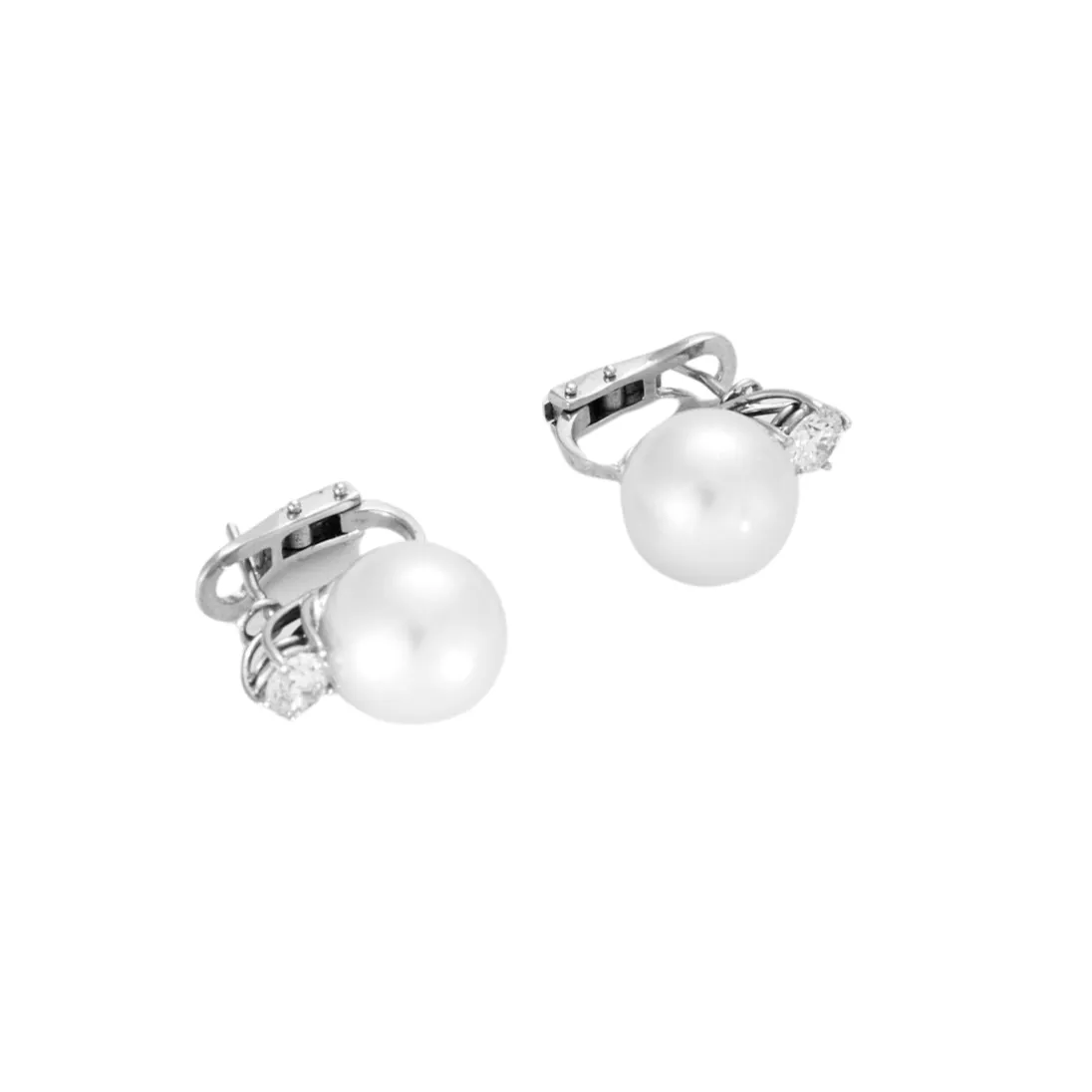 Boucles d'oreilles Perles & Diamants sold by 58 Facettes