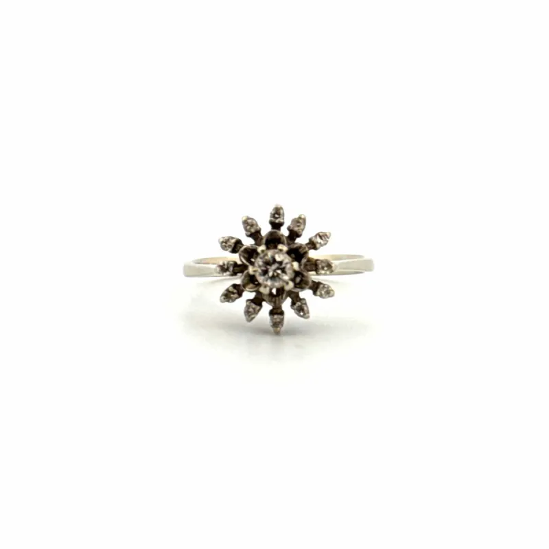 Bague Entourage Or Blanc & Diamants sold by 58 Facettes