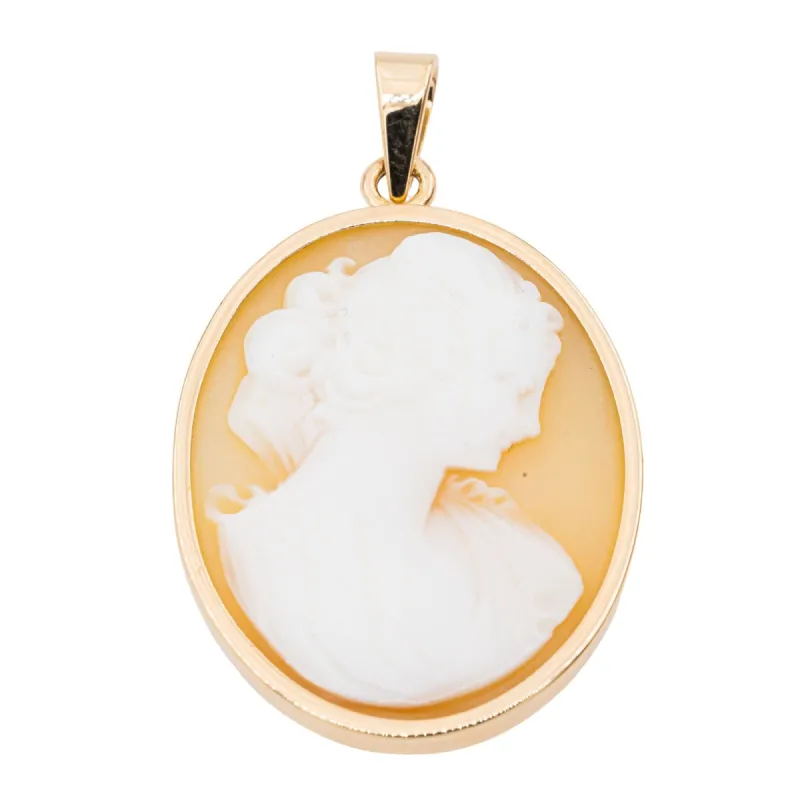 Pendentif Camée Or jaune Coquille sold by 58 Facettes