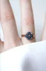 Bague Or rose Argent Saphirs Diamants sold by 58 Facettes