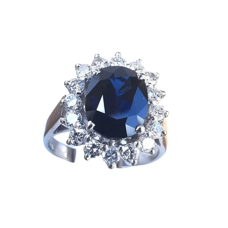 Bague en or saphir et diamants sold by 58 Facettes