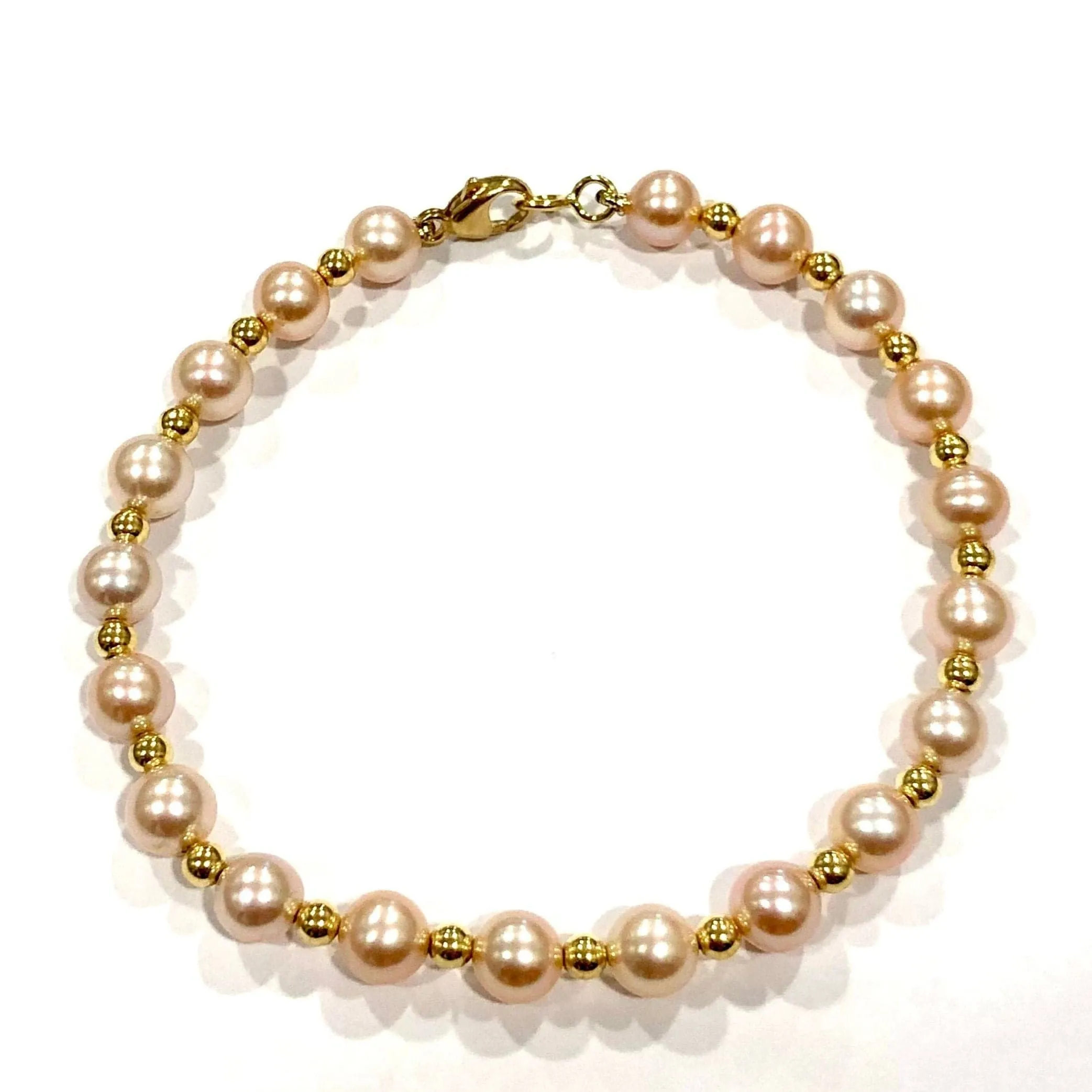 Bracelet perles de culture et boules or jaune sold by 58 Facettes product image thumbnail 2