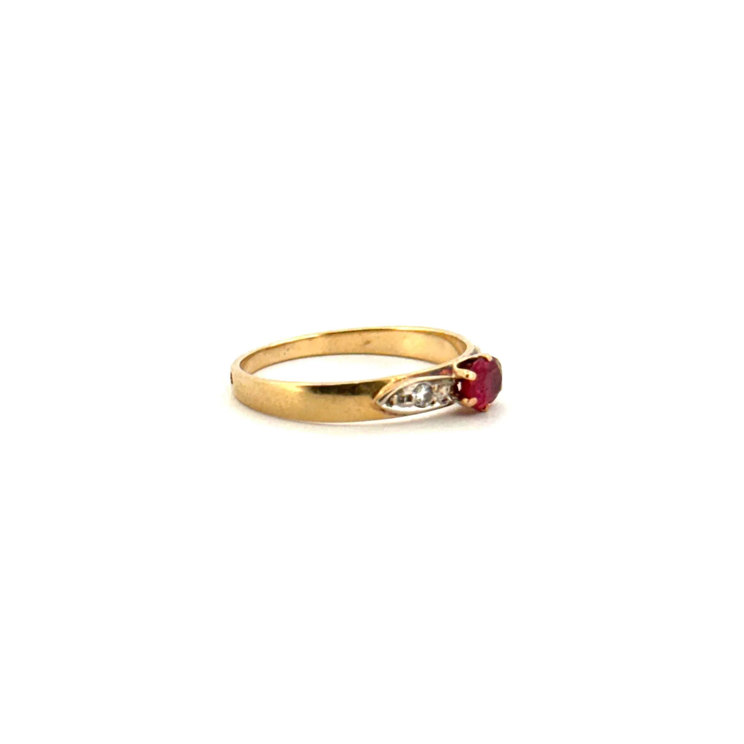Solitaire or jaune rubis diamants sold by 58 Facettes product image thumbnail 4
