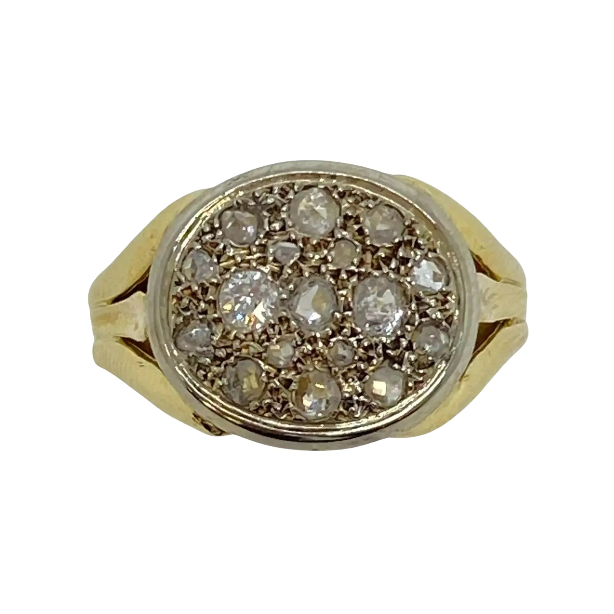 Bague en 2 ors et diamants sold by 58 Facettes