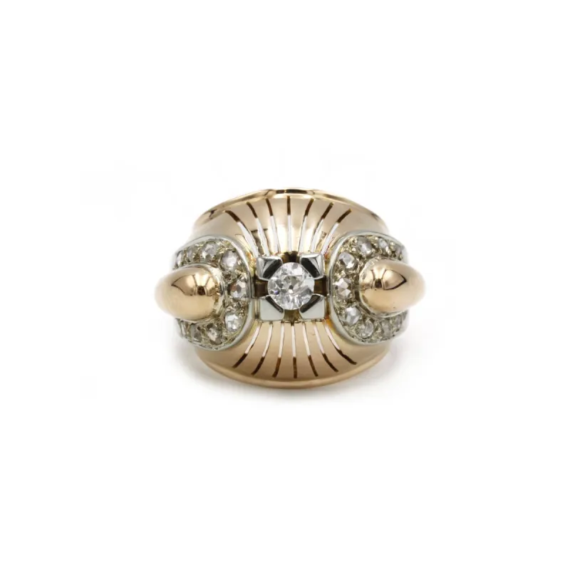 Bague 2 Ors & diamants sold by 58 Facettes