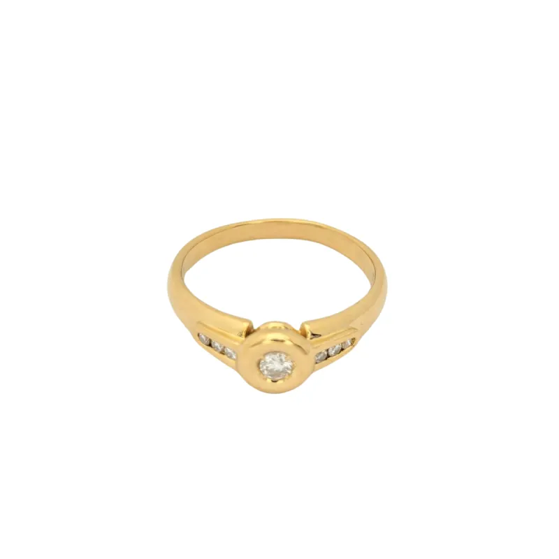 Bague Or jaune Diamants sold by 58 Facettes