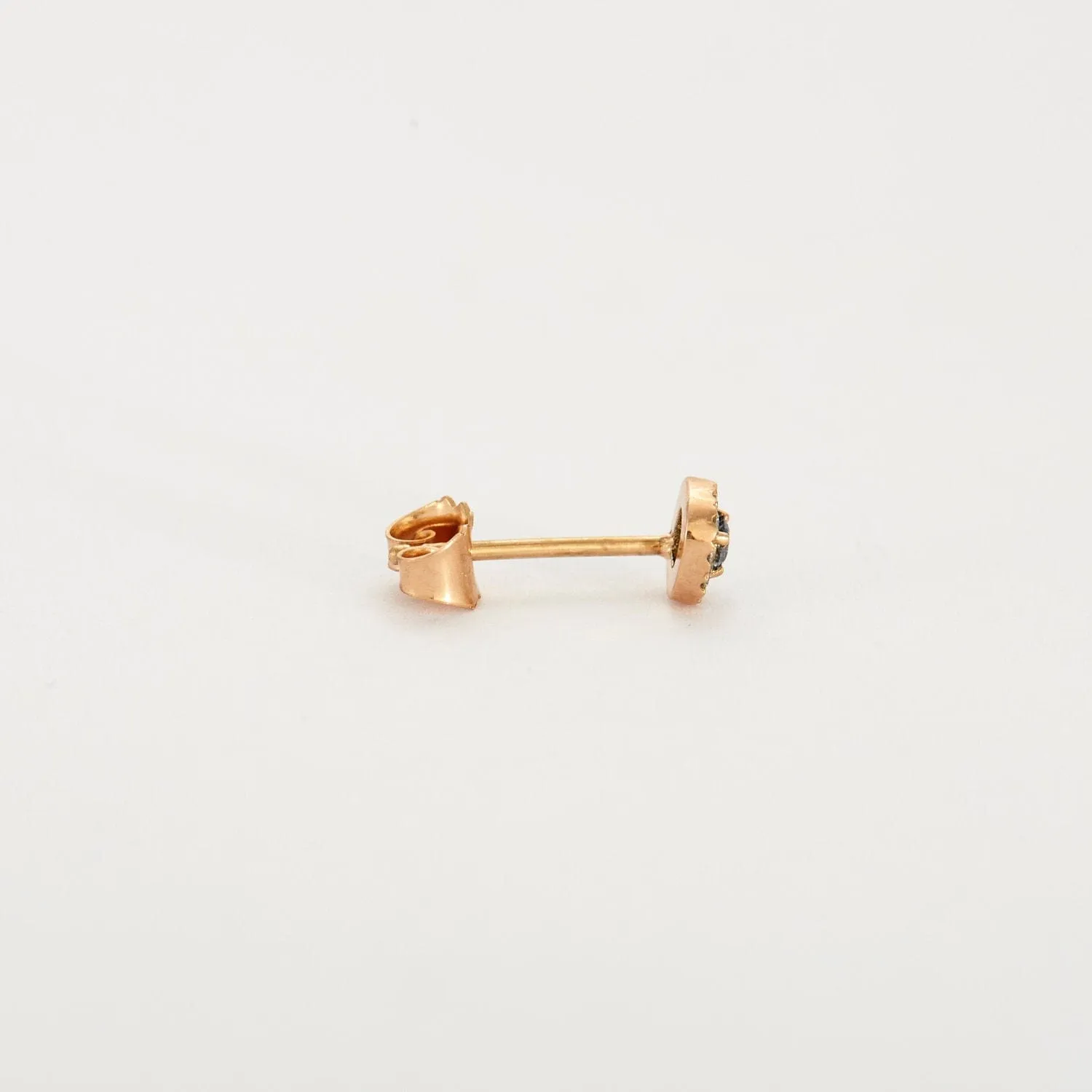 Boucles d'oreilles or rose 18 carats sertie de diamants et saphir sold by 58 Facettes product image thumbnail 4