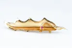 Broche rubis or massif sold by 58 Facettes