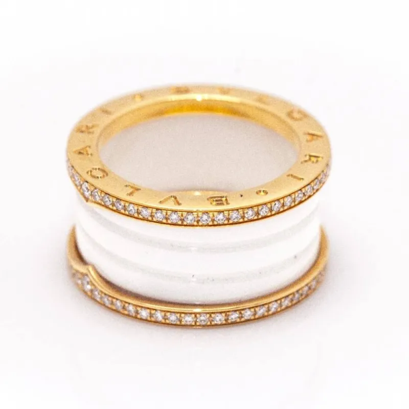 Bague BVLGARI B.ZERO 1 avec diamants made by 58 Facettes