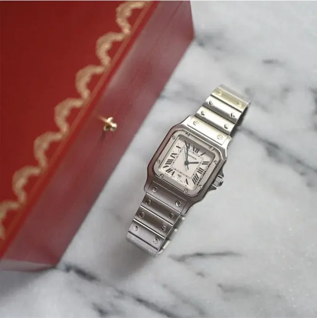 CARTIER - Montre Santos MM sold by 58 Facettes product image thumbnail 4