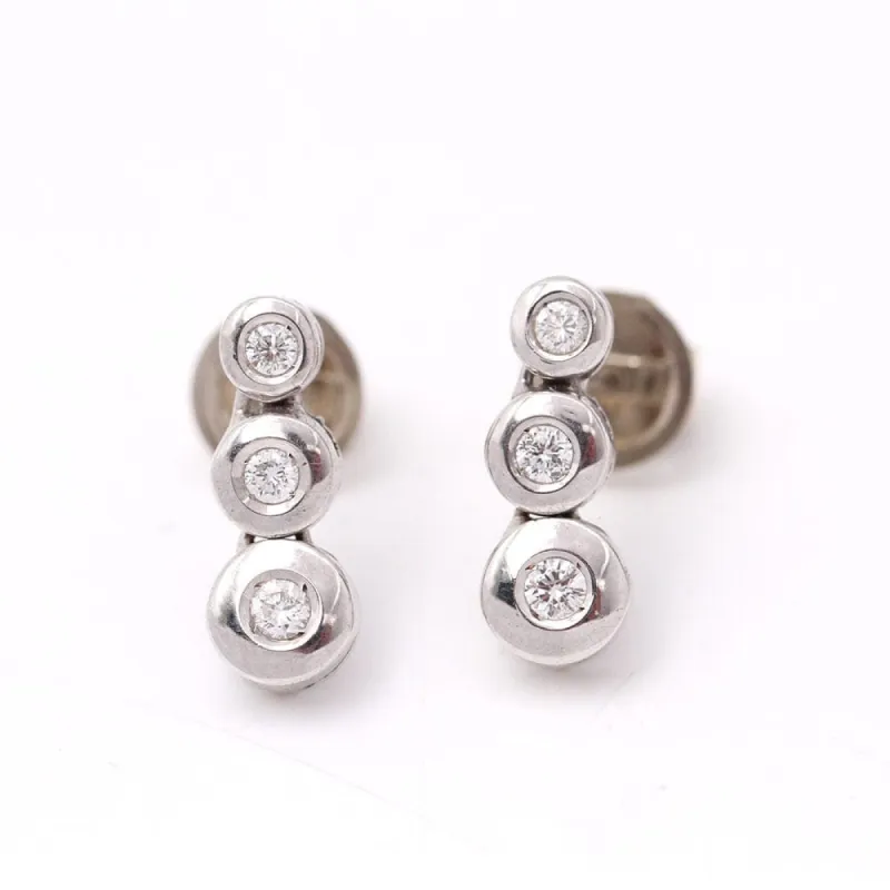 Boucles d'oreilles Or blanc Diamants sold by 58 Facettes
