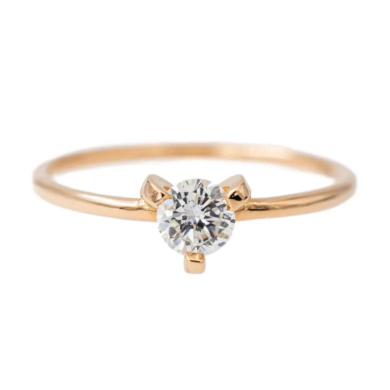 Bague Solitaire Or rose Diamant sold by 58 Facettes