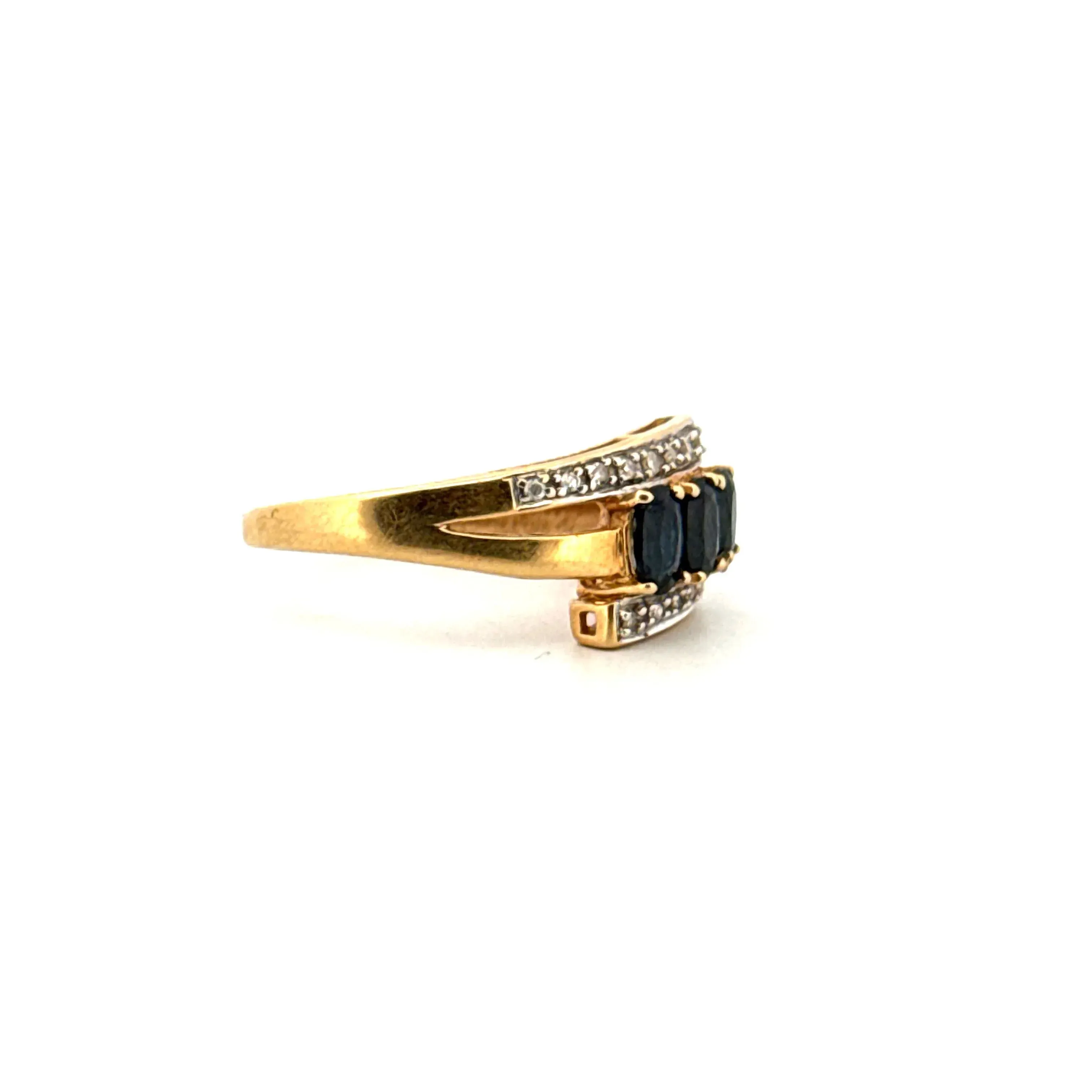 Bague or jaune saphirs et diamants sold by 58 Facettes product image thumbnail 5