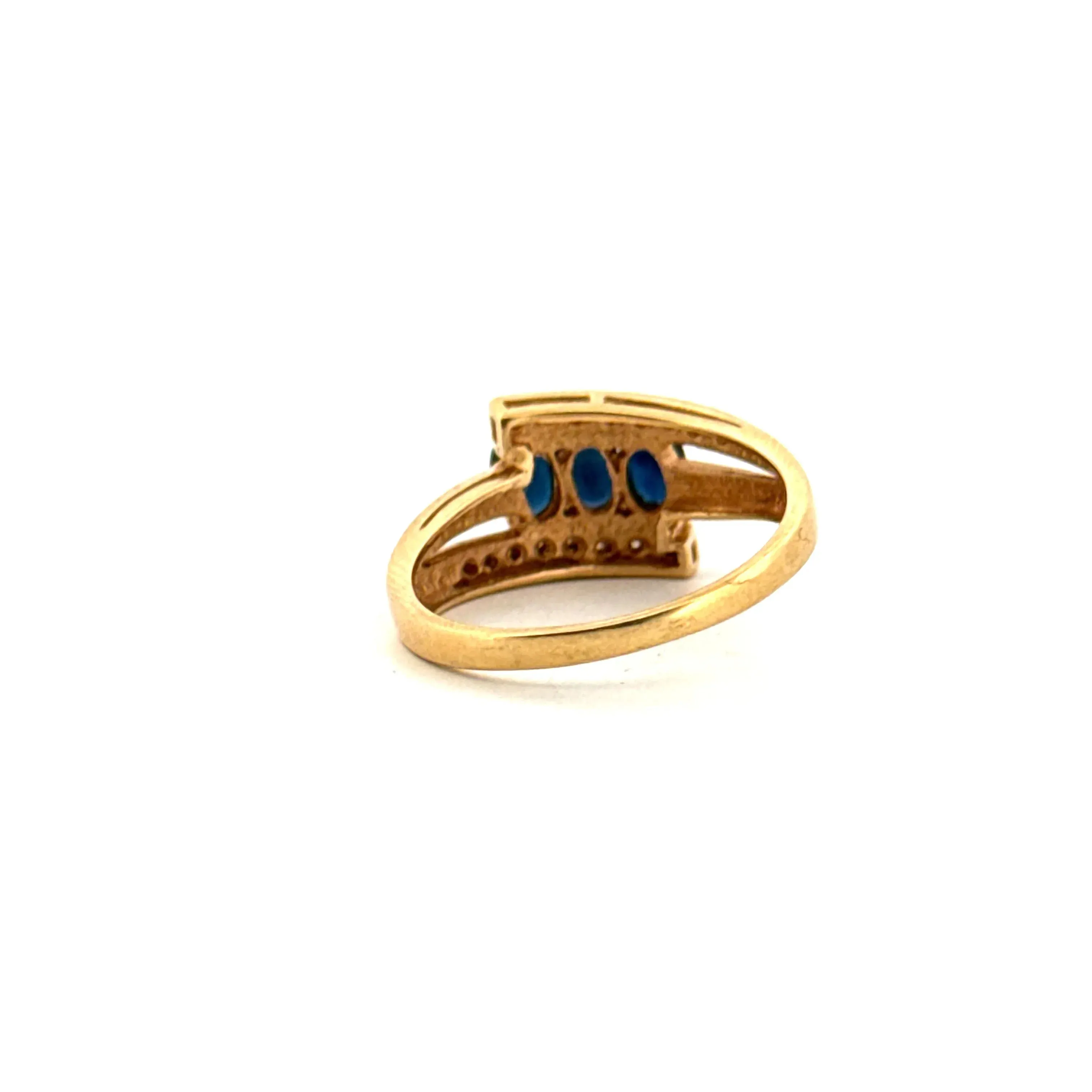Bague or jaune saphirs et diamants sold by 58 Facettes product image thumbnail 4