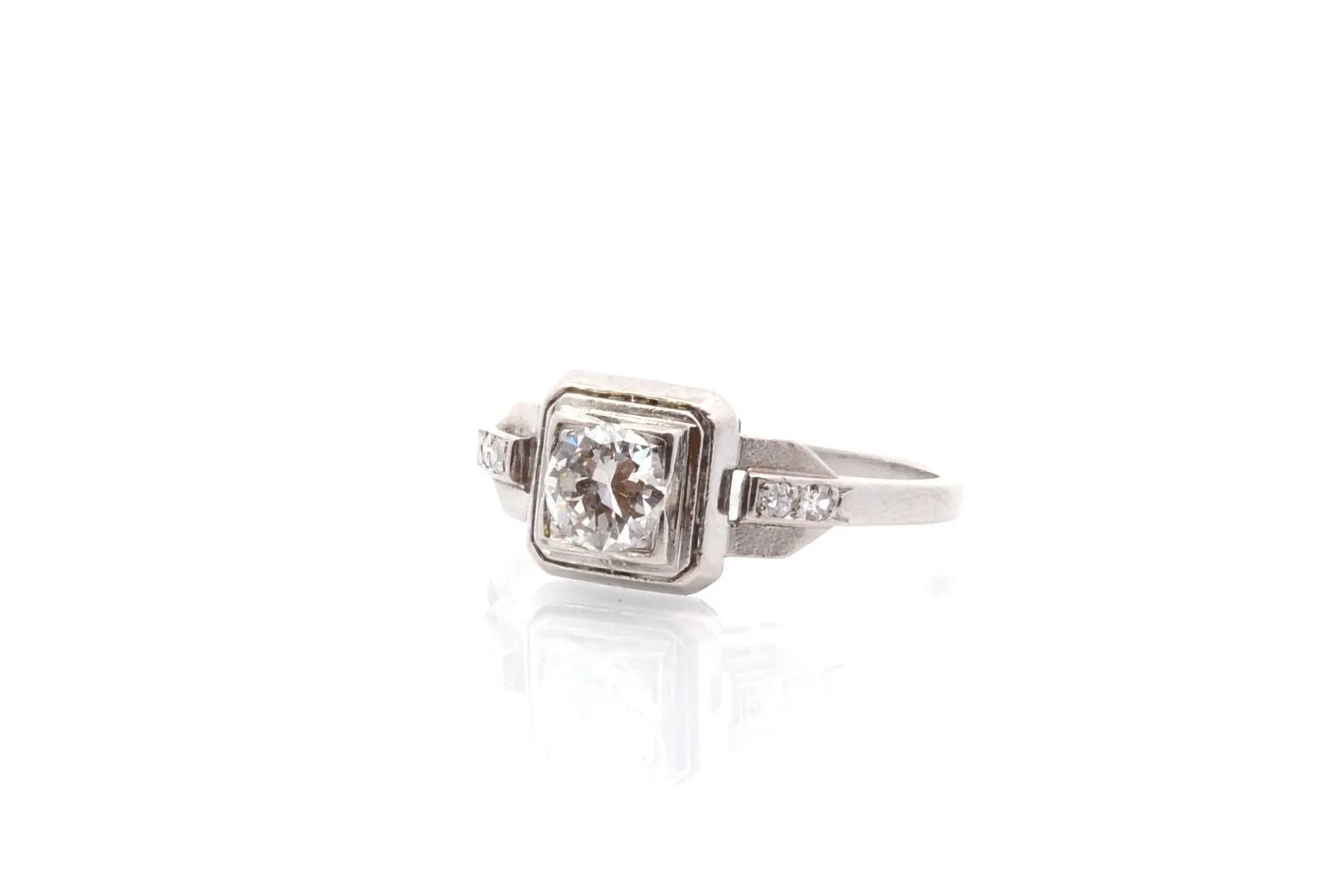 Bague Art Déco diamants platine sold by 58 Facettes product image thumbnail 5