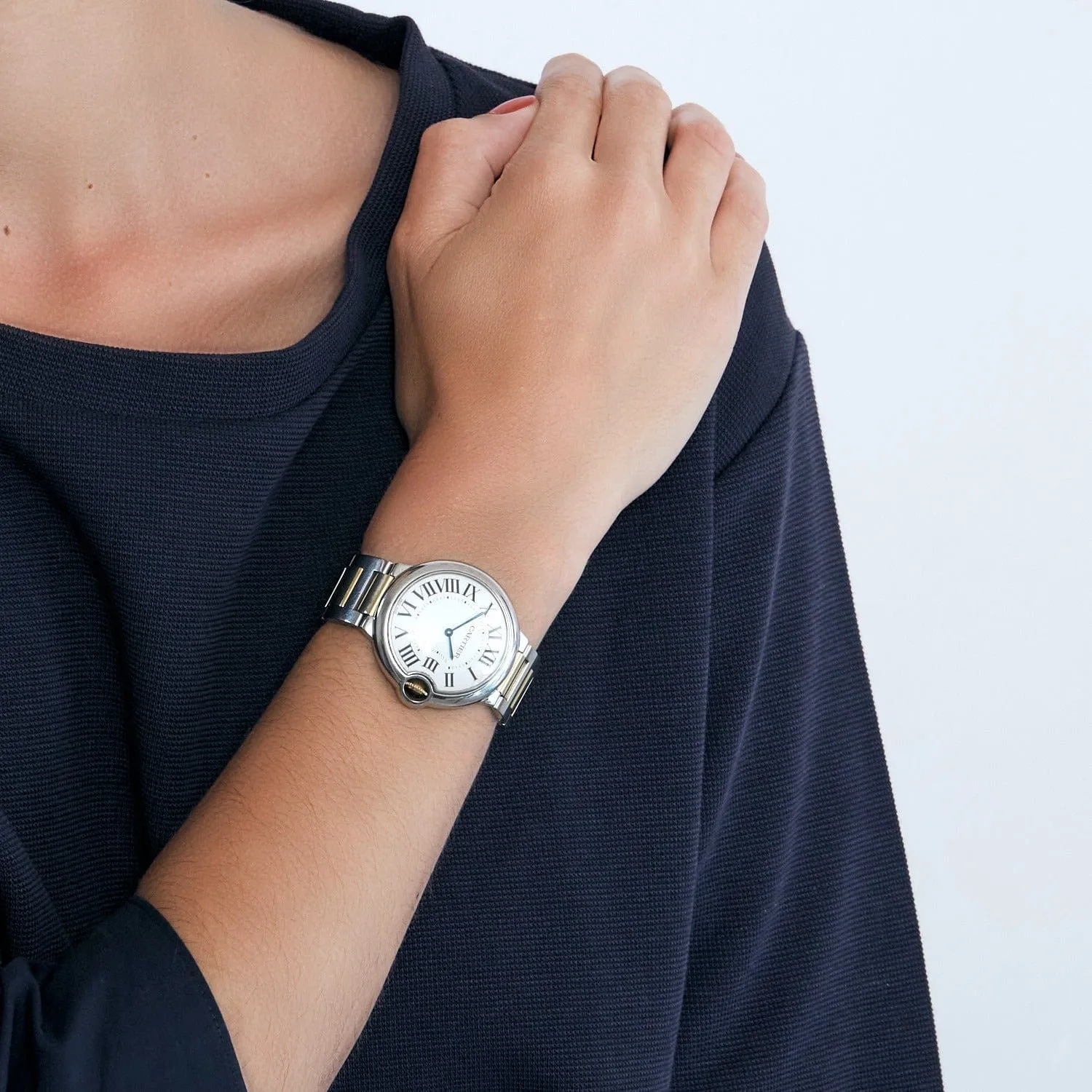 CARTIER - Montre Ballon Bleu Acier et or sold by 58 Facettes product image thumbnail 2