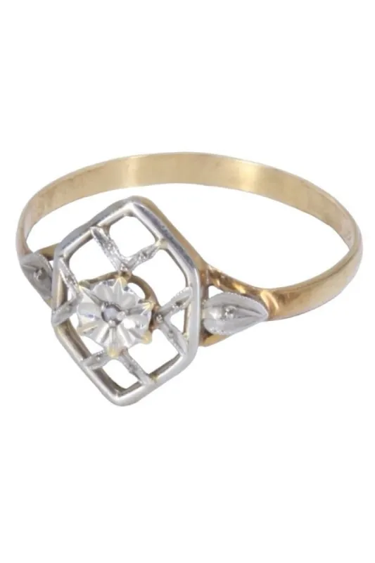 BAGUE DIAMANT ART NOUVEAU sold by 58 Facettes