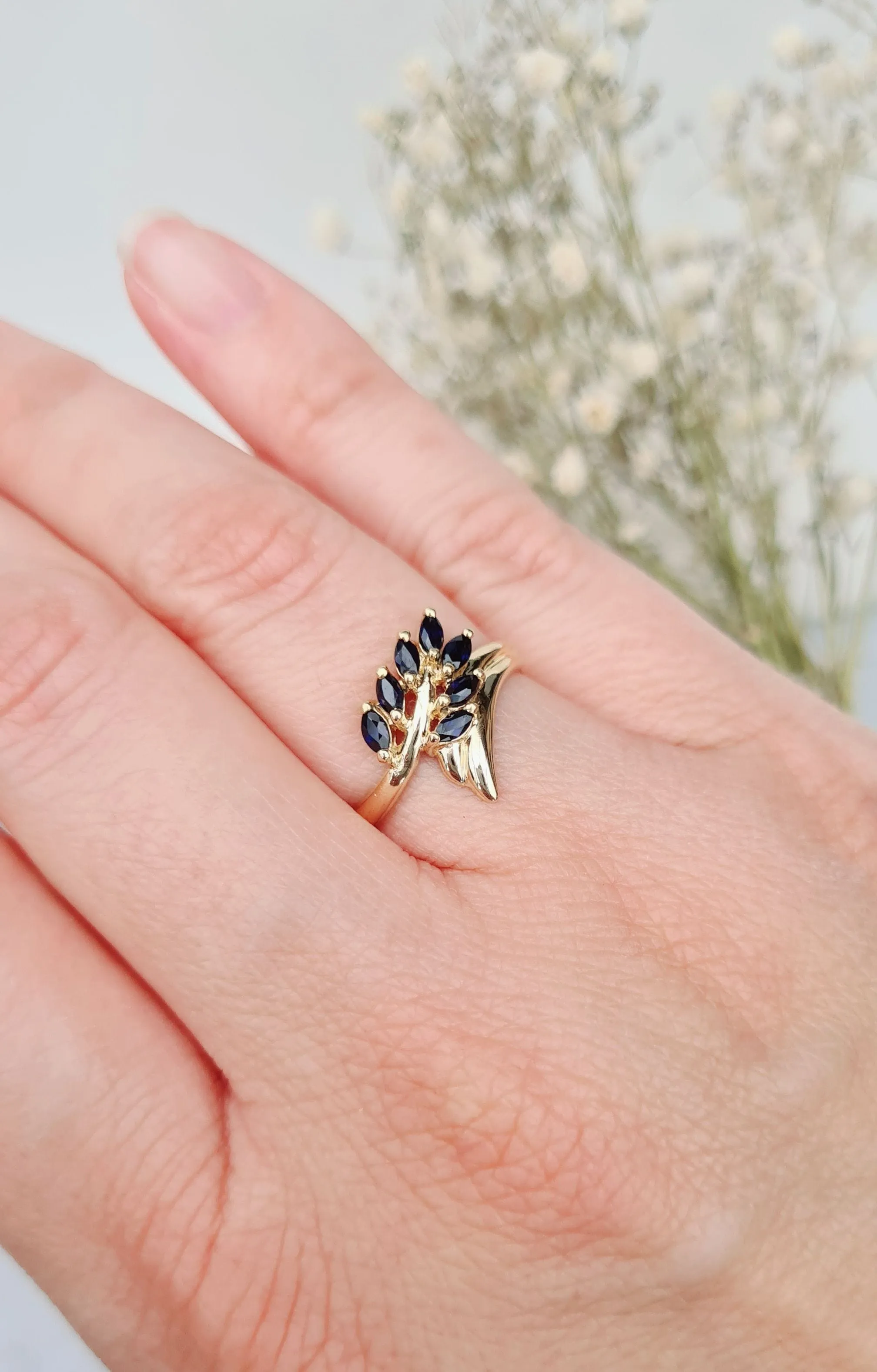 Bague rameau Saphirs or jaune sold by 58 Facettes product image thumbnail 3