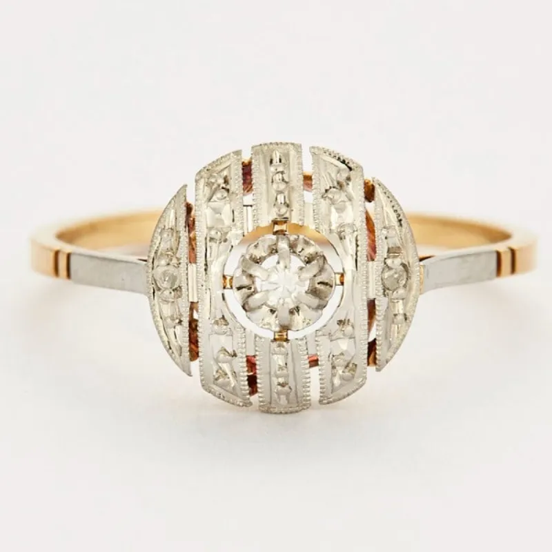 Bague or et diamants sold by 58 Facettes