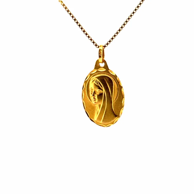 Médaille Marie or jaune sold by 58 Facettes