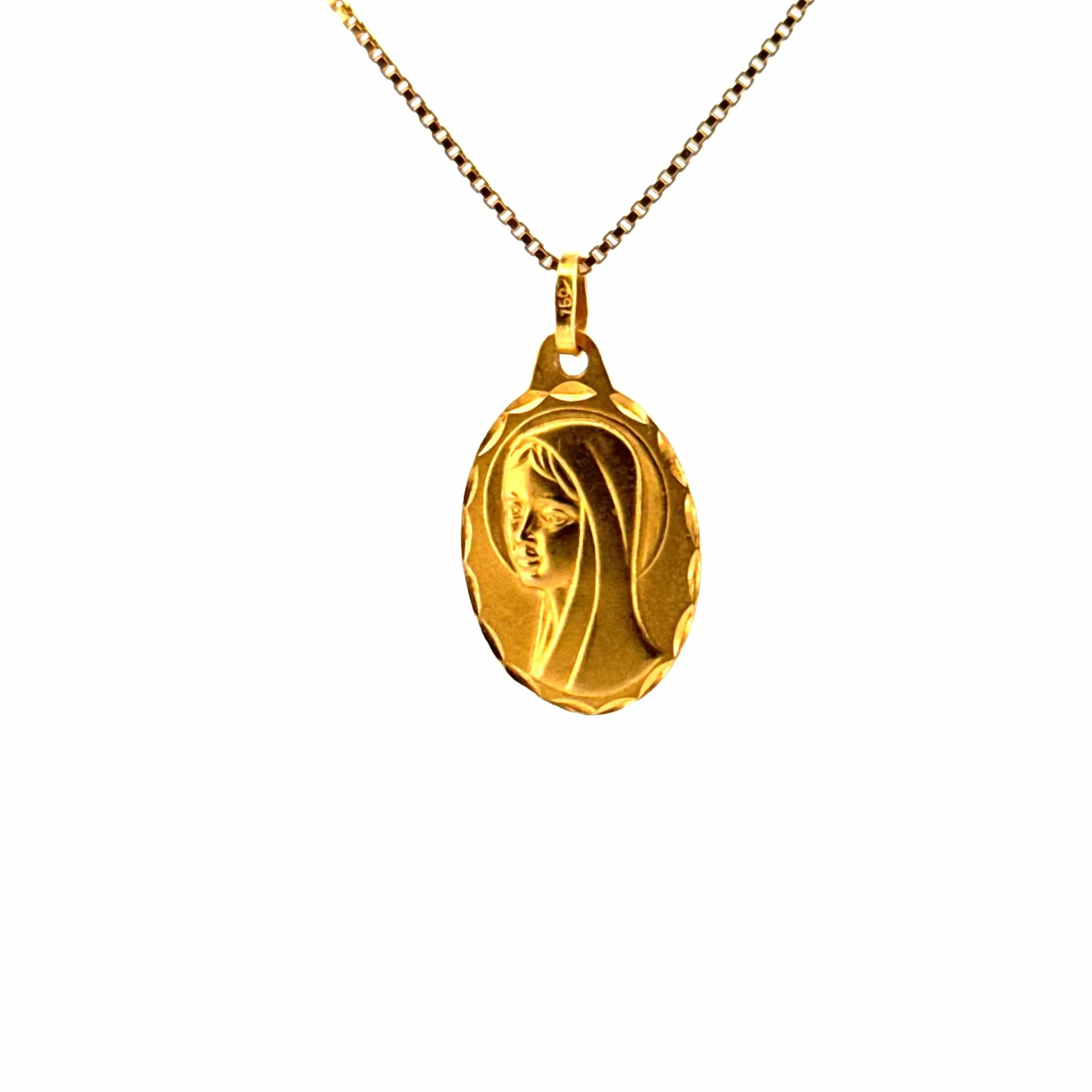 Médaille Marie or jaune sold by 58 Facettes