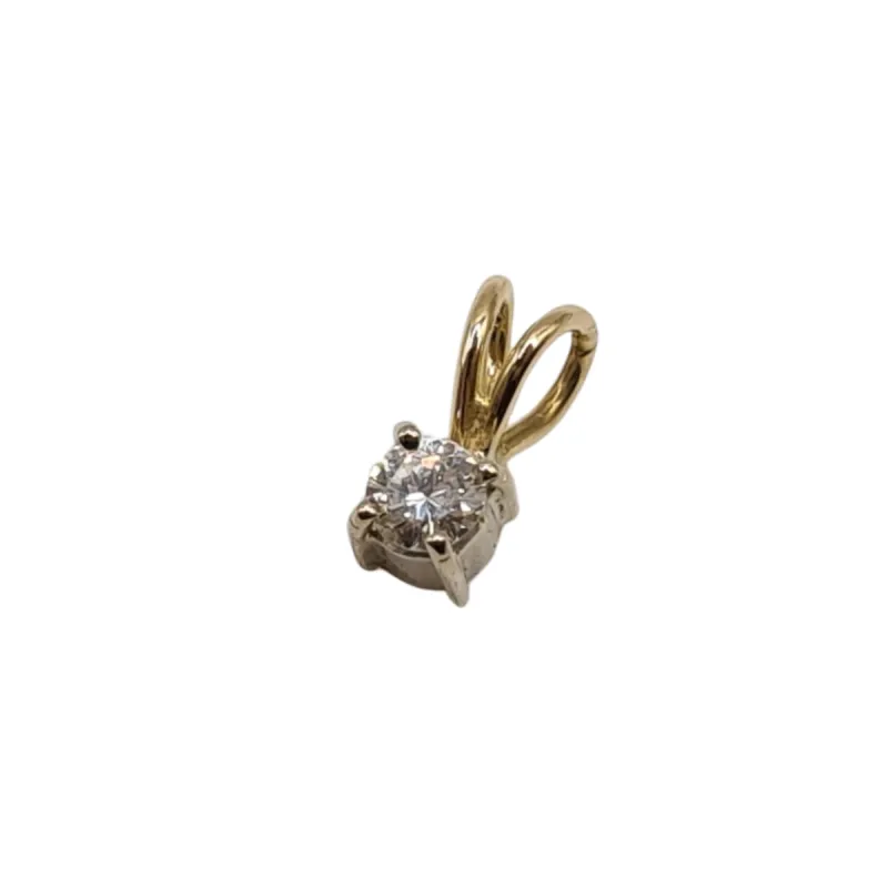Pendentif or jaune diamant 0.25ct sold by 58 Facettes