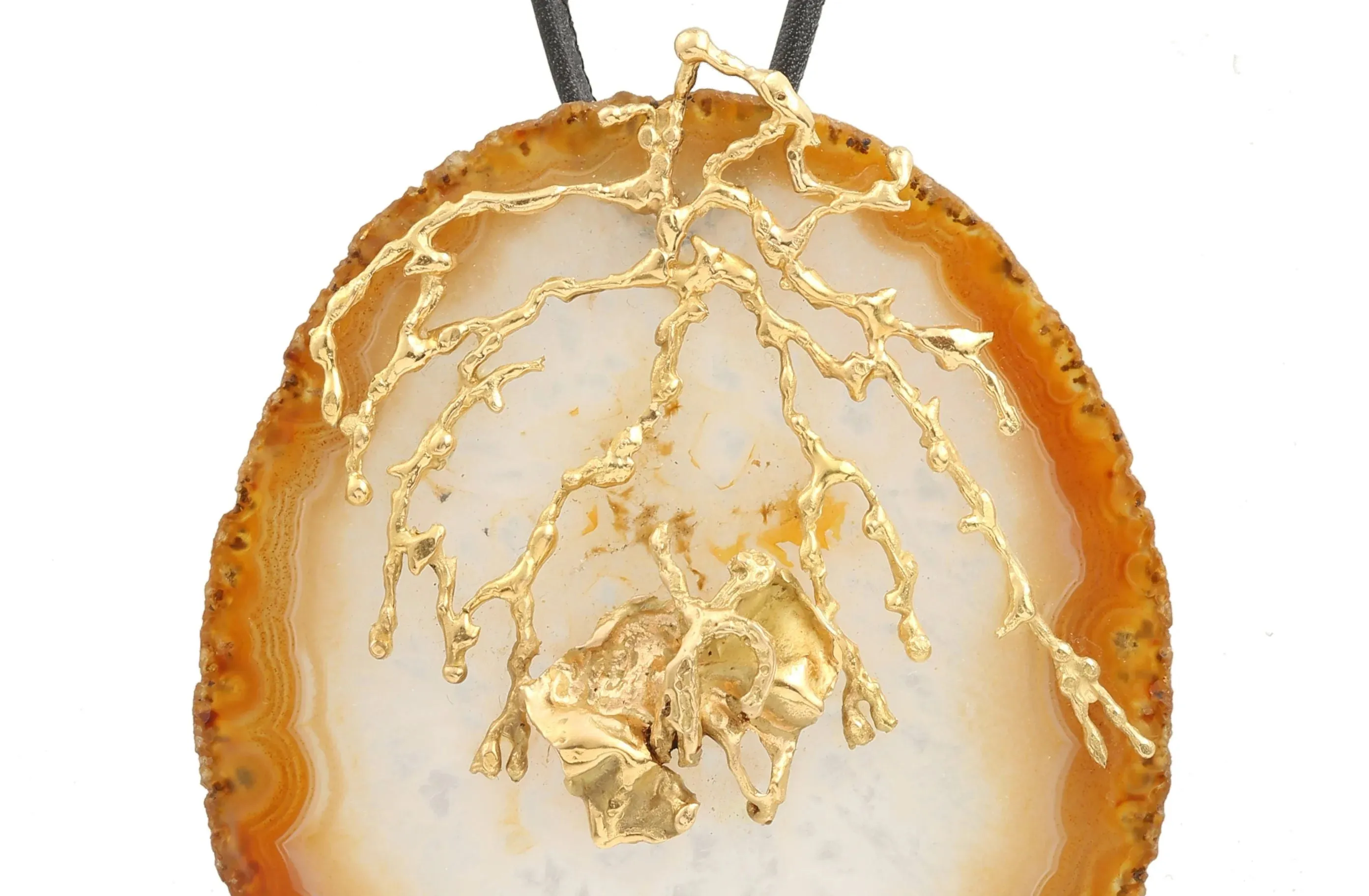 Pendentif or jaune agate sold by 58 Facettes product image thumbnail 3