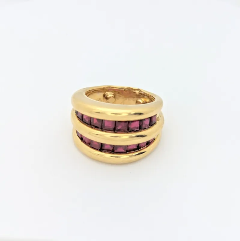VERNEY - Bague en or jaune et rubis sold by 58 Facettes