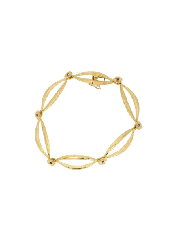 Bracelet vintage or jaune saphir sold by 58 Facettes
