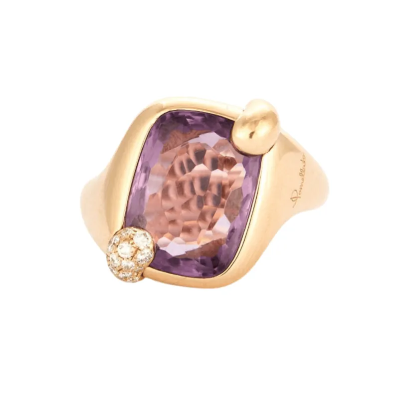 POMELLATO - Bague RITRATTO Or Rose Améthyste sold by 58 Facettes