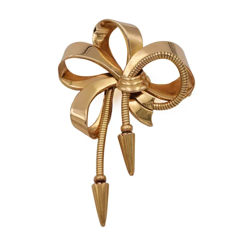 Broche Nœud Or jaune - Epoque 1950 sold by 58 Facettes