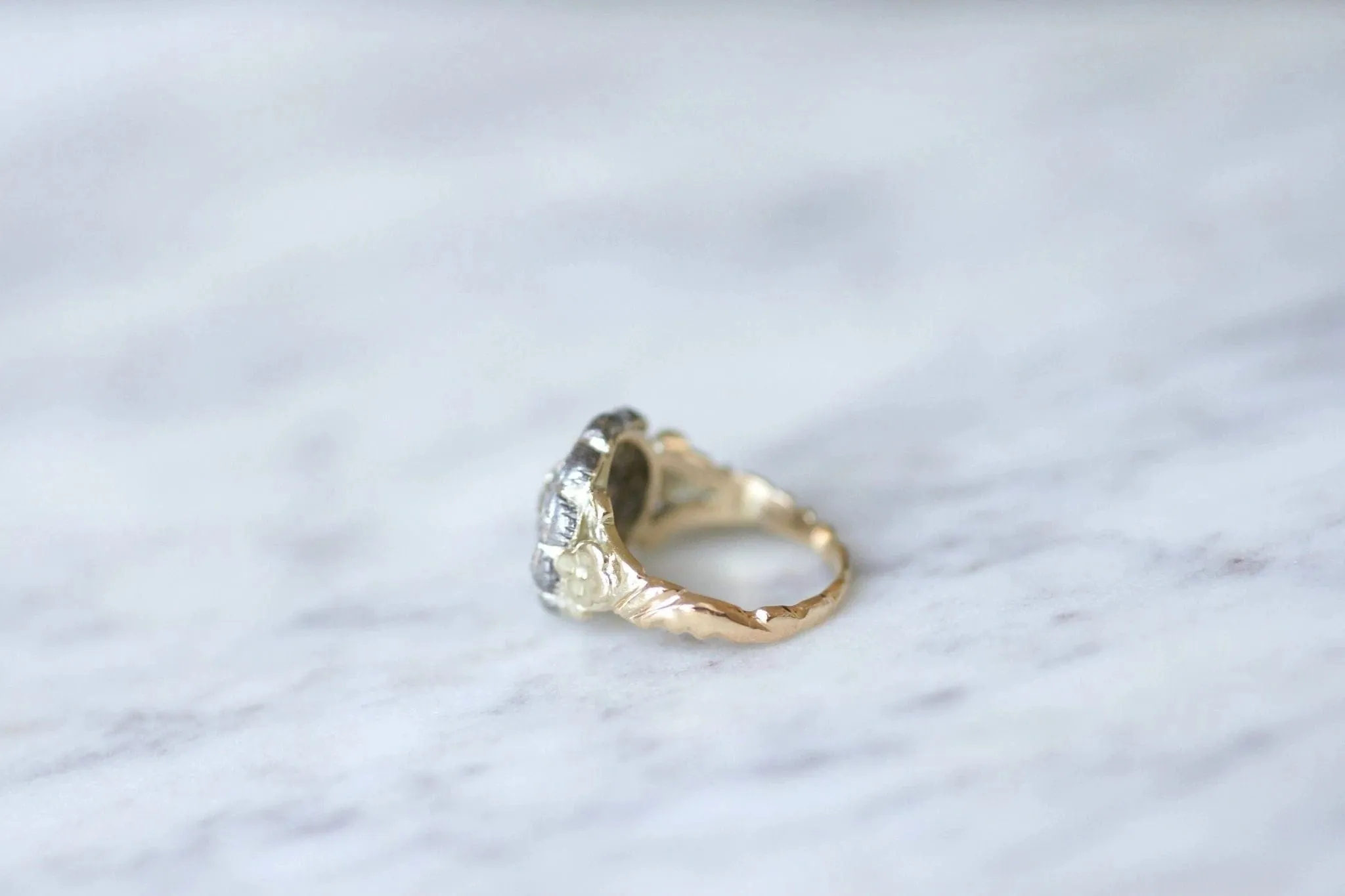Bague marguerite or, argent, diamants sold by 58 Facettes product image thumbnail 5