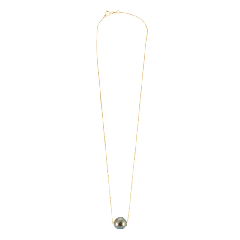 Collier or jaune et Perle de Tahiti sold by 58 Facettes