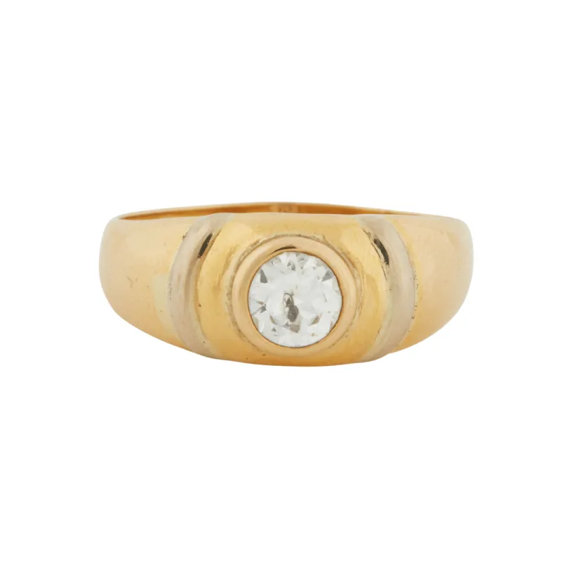 Bague or jaune et diamant taille ancienne sold by 58 Facettes