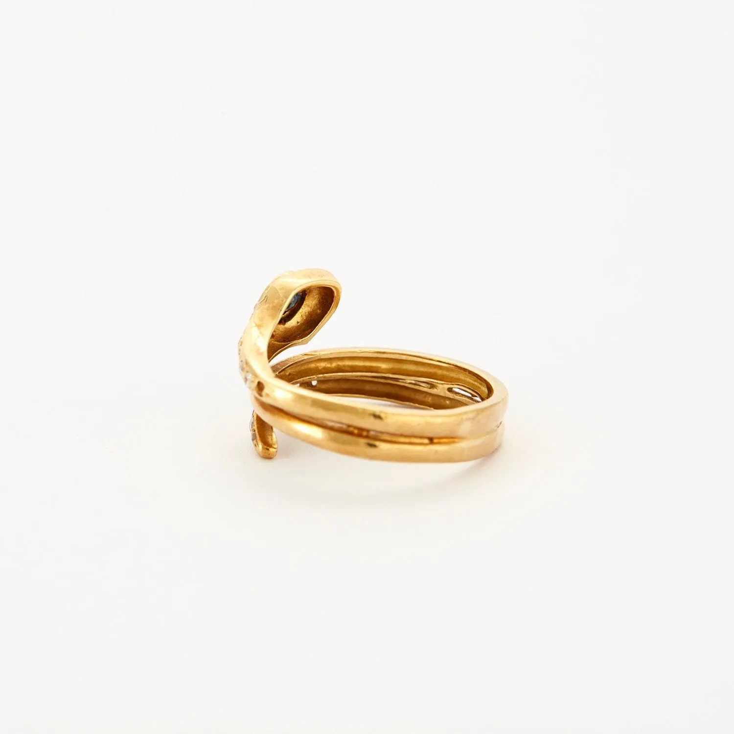 Bague "Serpent" en or jaune, et saphir sold by 58 Facettes product image thumbnail 3