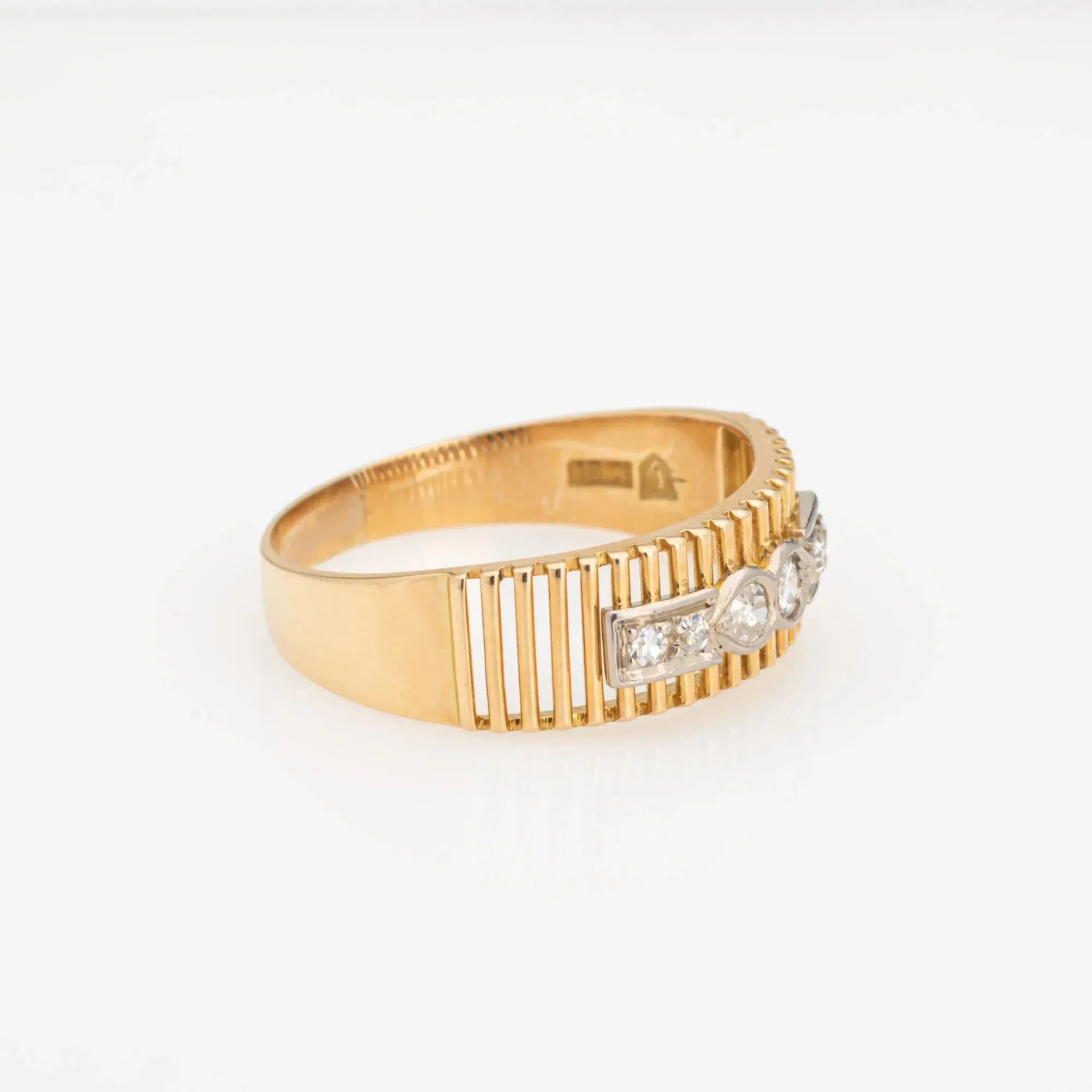 Bague Diamant Vintage Or Jaune sold by 58 Facettes product image thumbnail 4