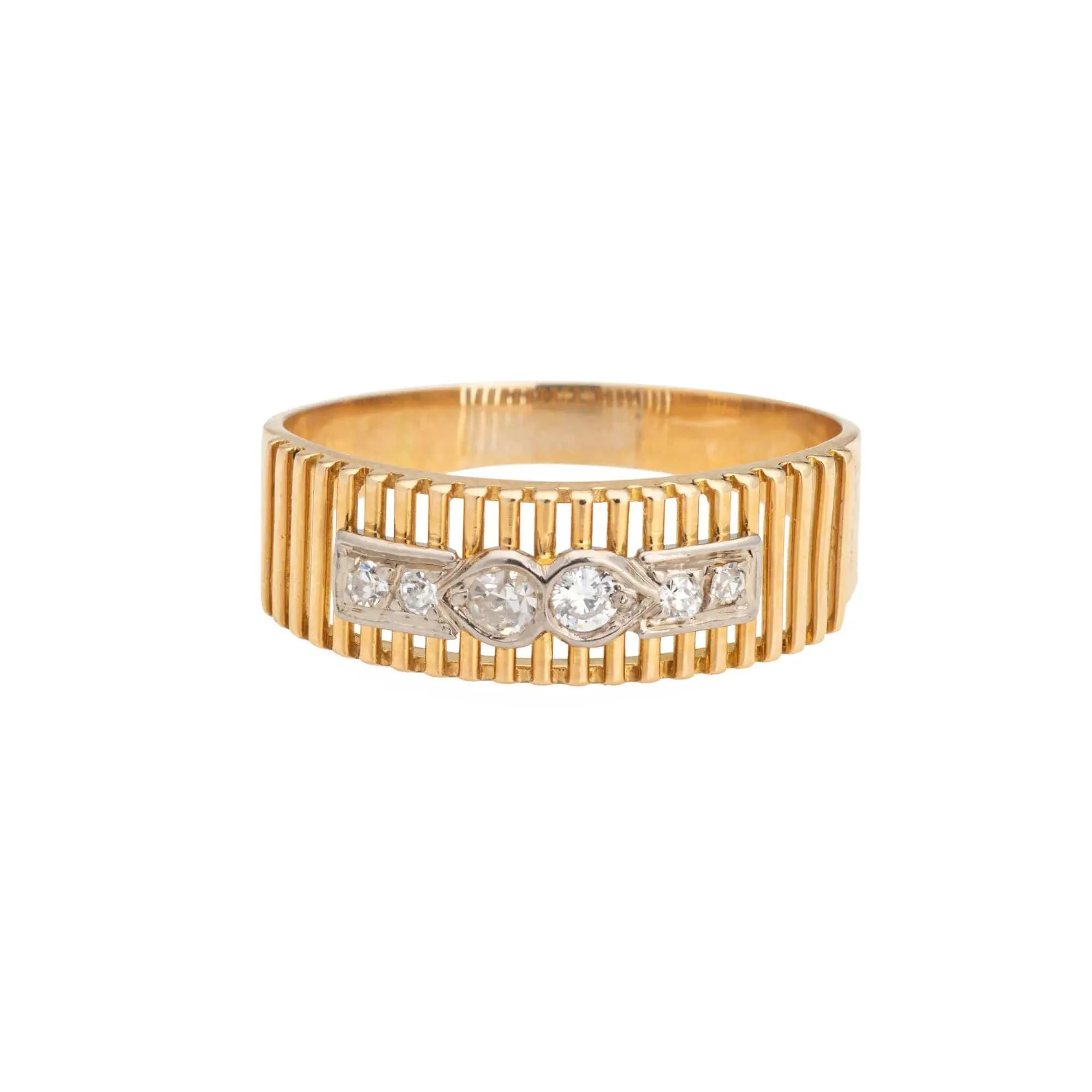 Bague Diamant Vintage Or Jaune sold by 58 Facettes