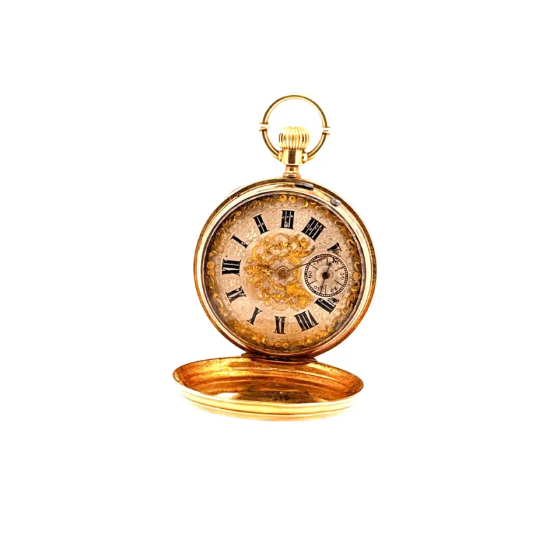 HUGUENIN & FILS, Ponts Martel - Montre à Gousset Or 18k sold by 58 Facettes