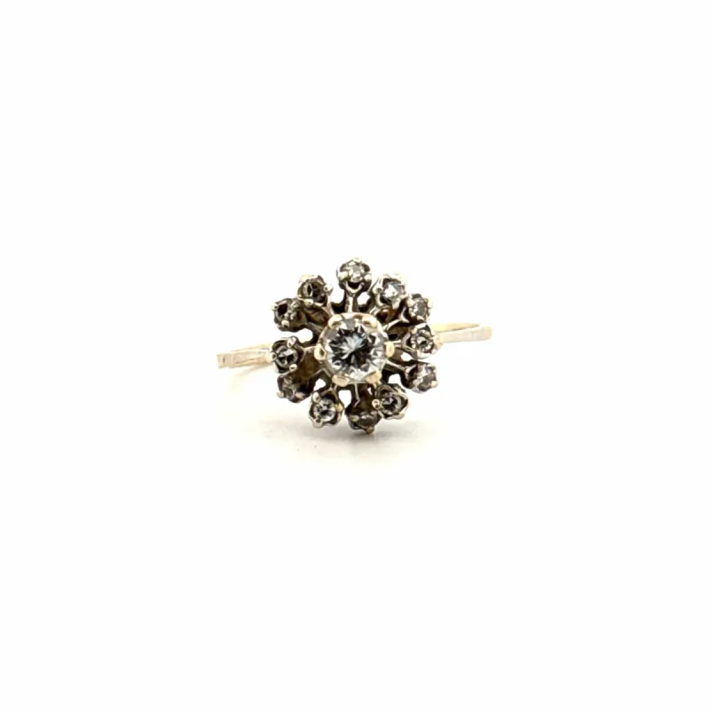 Bague Marguerite Or Blanc & Diamants sold by 58 Facettes