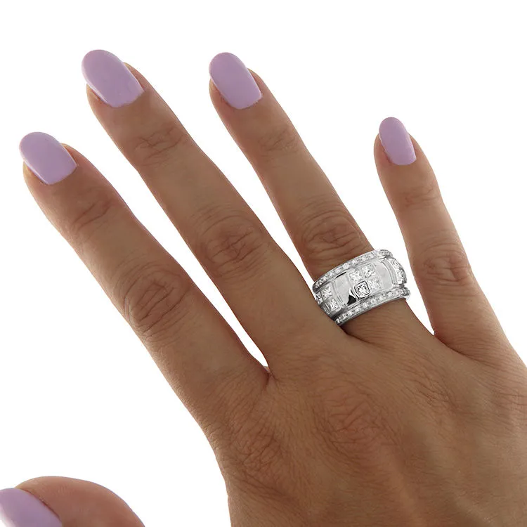 Bague en or blanc et diamants sold by 58 Facettes product image thumbnail 2