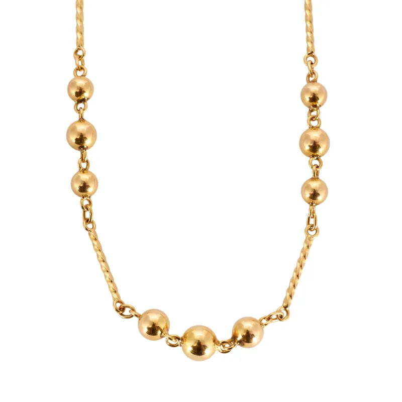 Collier en or jaune maille tressée sold by 58 Facettes