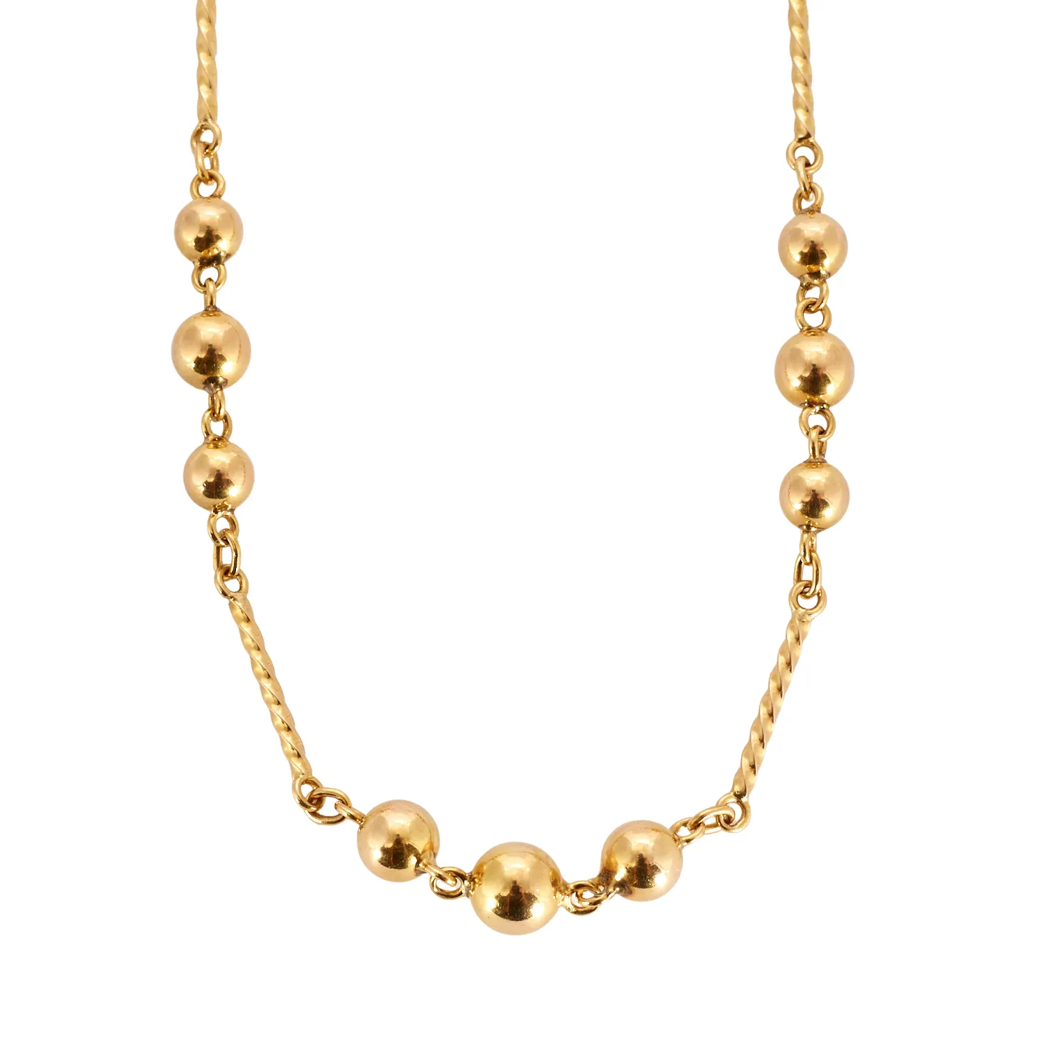 Collier en or jaune maille tressée sold by 58 Facettes